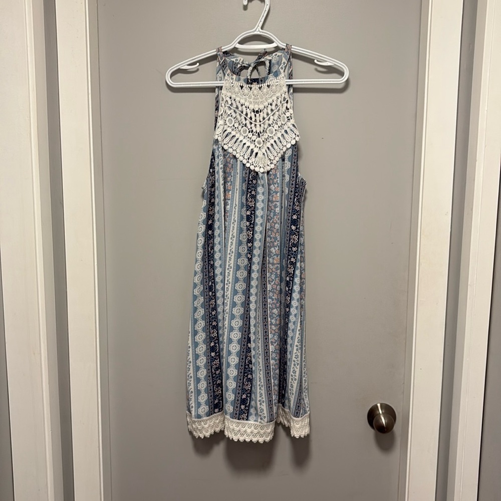 Lakefield & co blue boho dress size medium